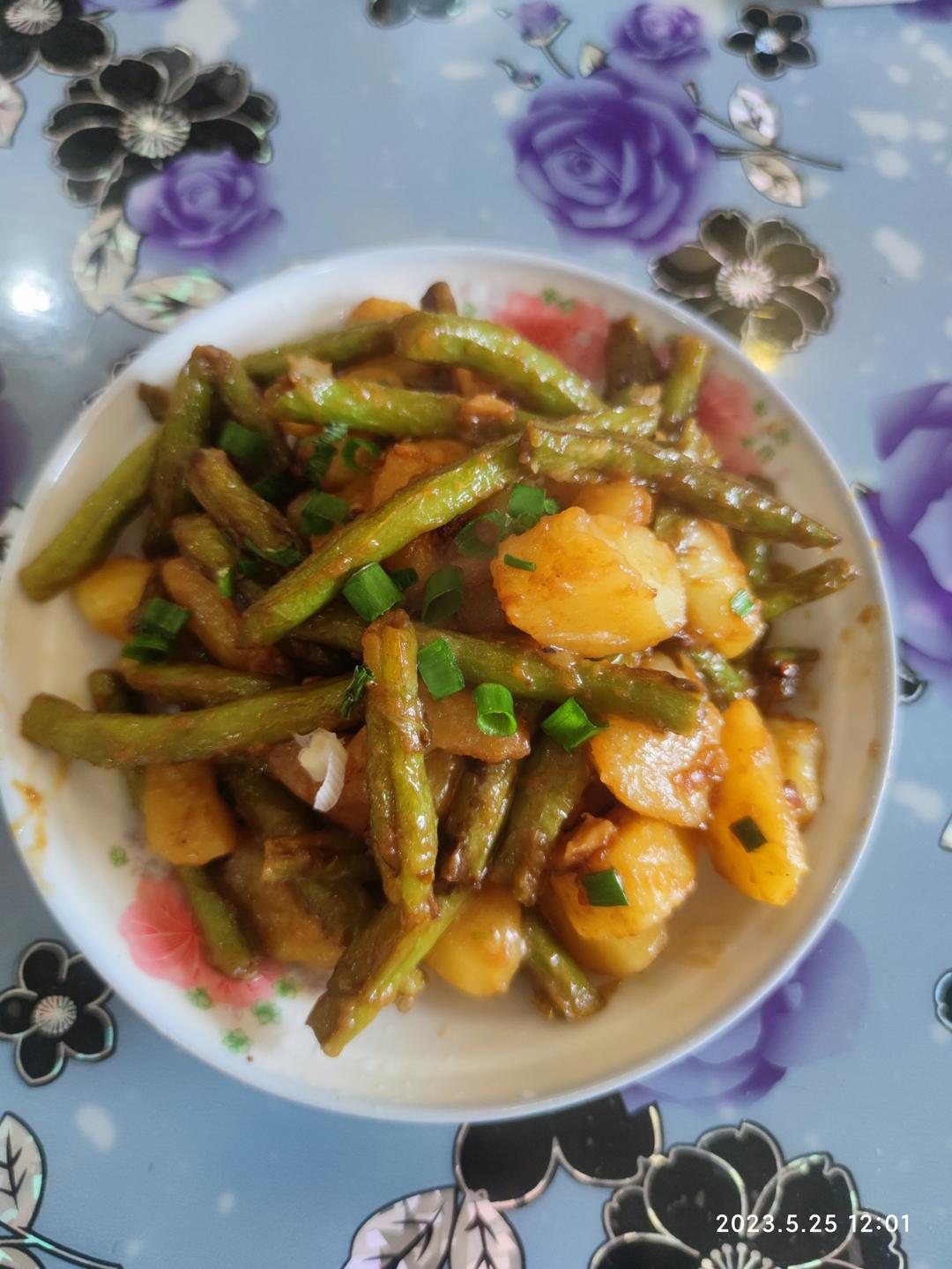 豆角炖土豆极简版💜