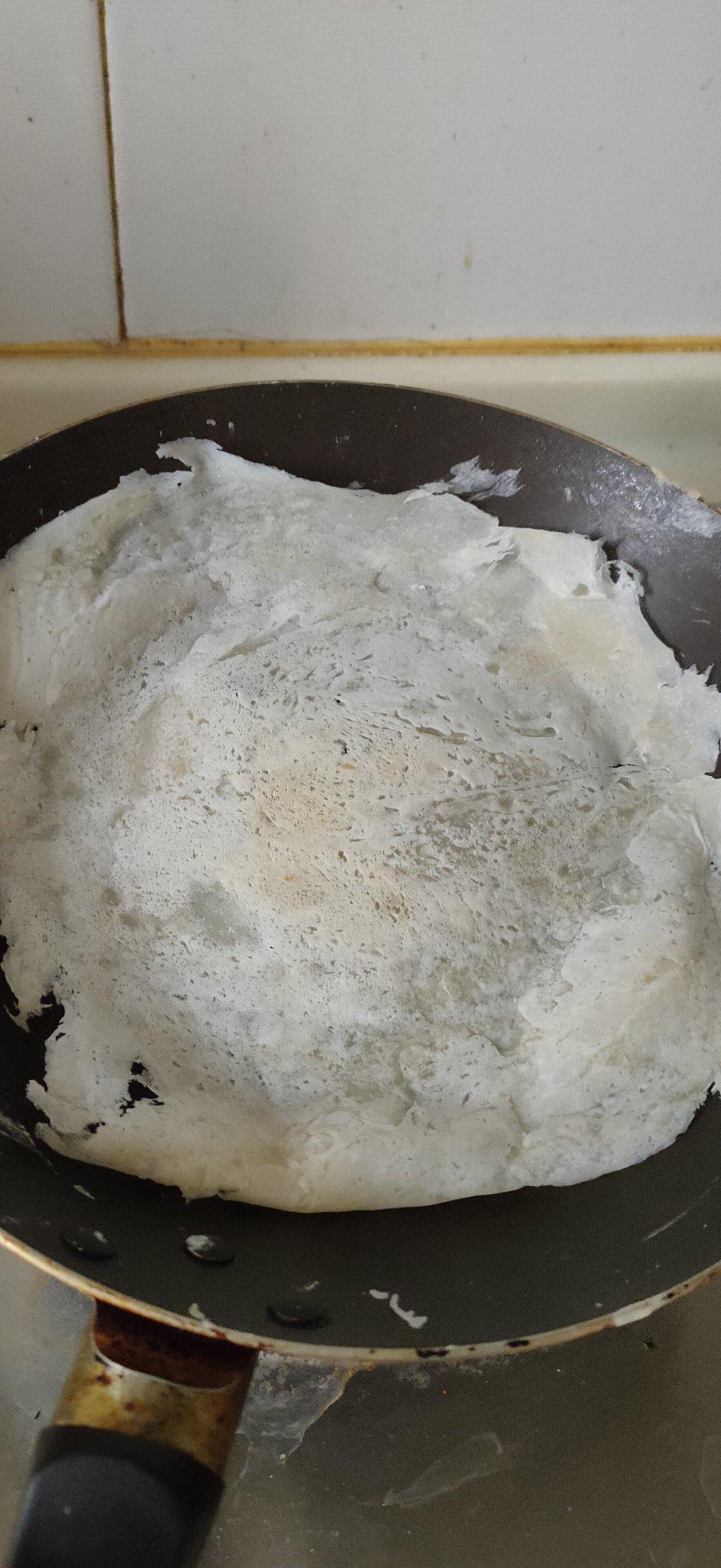 自制闽南润饼皮（薄饼皮）福建春卷皮-水面的黄金比例