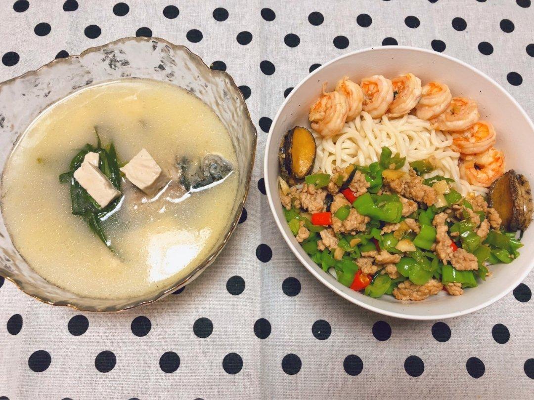 青椒肉卤 打卤面