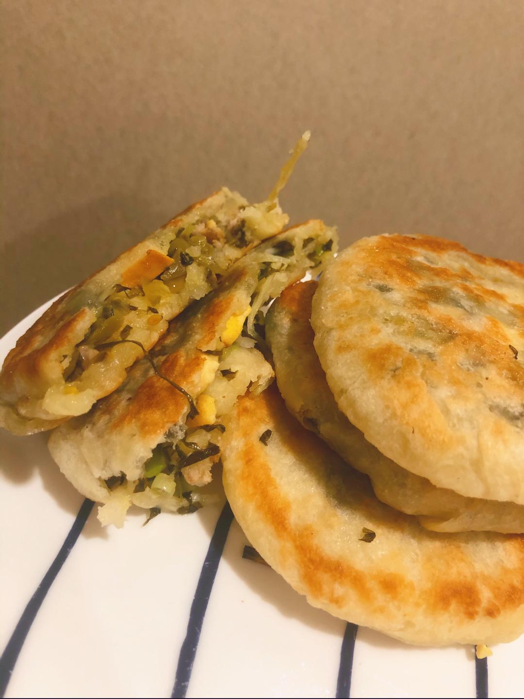 我最爱的早餐-咸菜饼