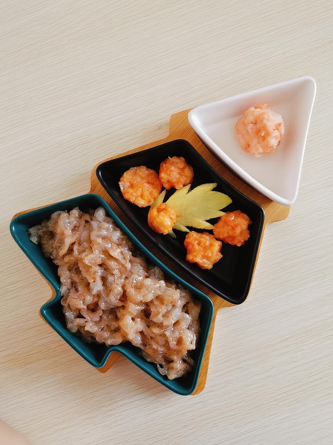 手工虾滑🌈无添加虾仁🌸海底捞火锅🔥儿童虾饼辅食的做法