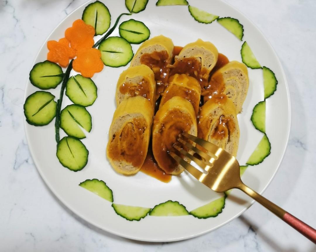 年夜饭之豆皮肉卷的做法