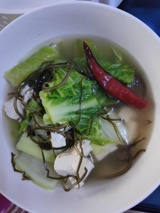 大白菜炖海带豆腐的做法