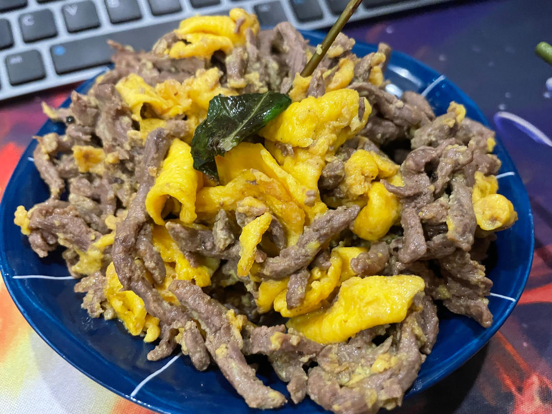 【滑蛋牛肉】滑蛋包裹爽脆牛肉，补足优质蛋白！