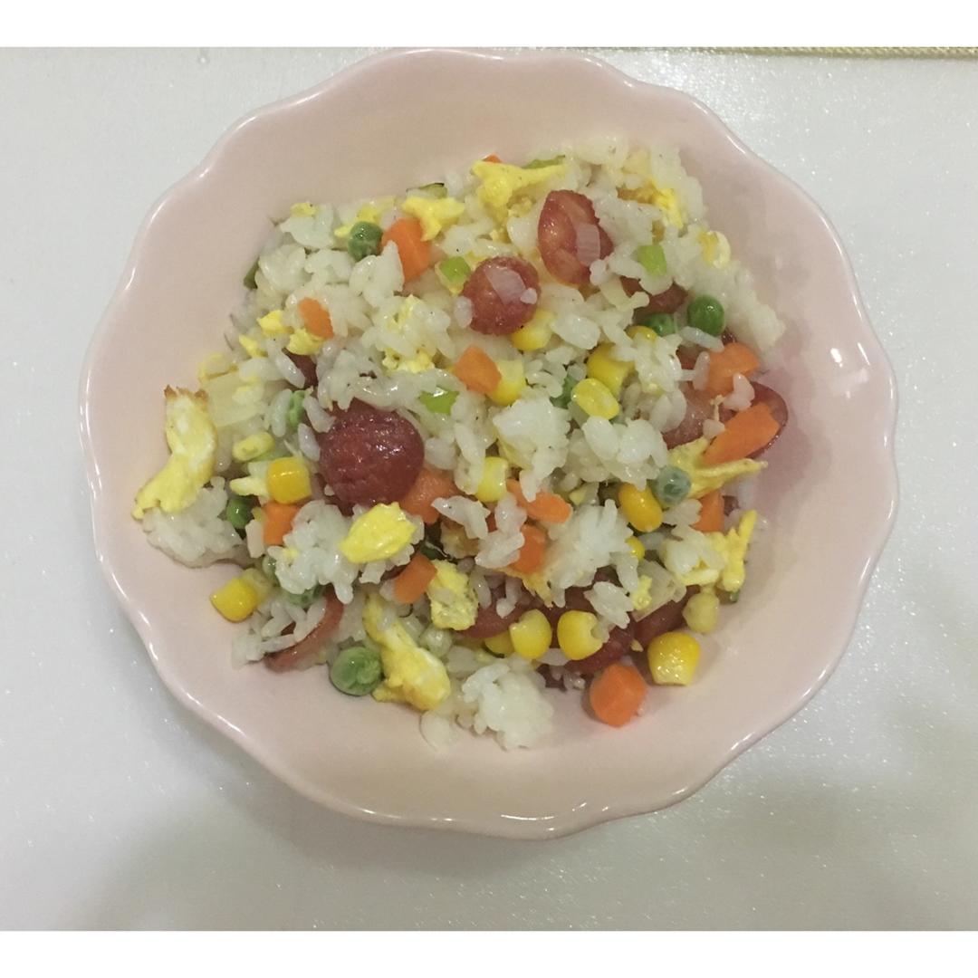 爆好吃的无敌腊肠炒饭