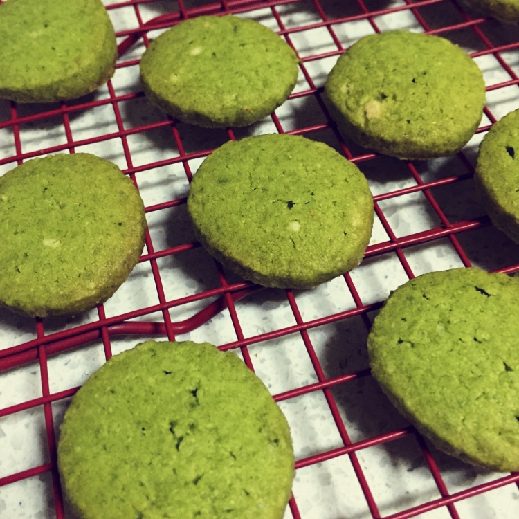 微苦抹茶沙布列酥饼