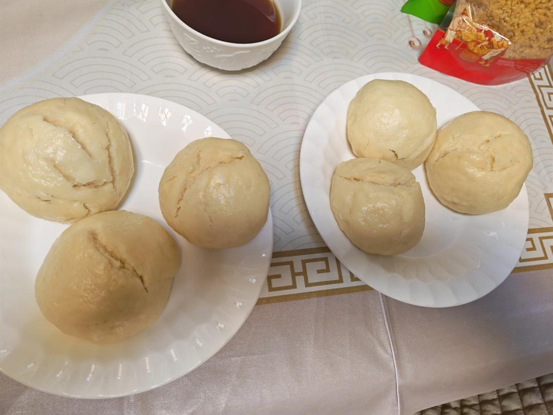 小朋友早餐：小米发糕+紫薯山药米糊