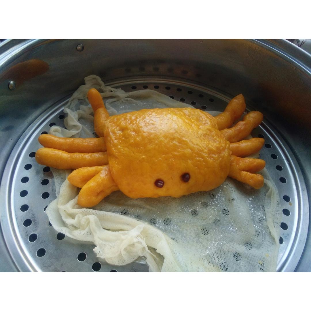 离别伤感的味道做的南瓜螃蟹馒头花样馒头