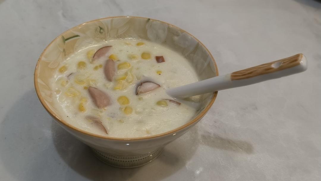 奶油玉米浓汤（消耗打发淡奶油）