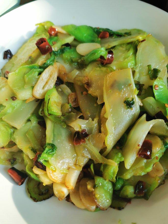 清炒儿菜（清香翠绿超好吃）