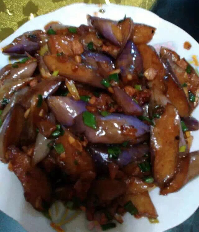 红烧肉末茄子