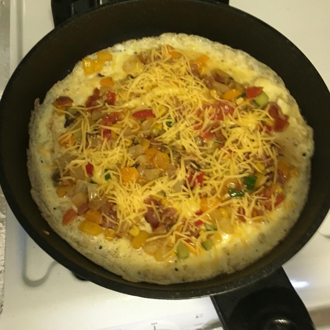 10分钟美式omelette配香煎土豆块的做法 步骤5
