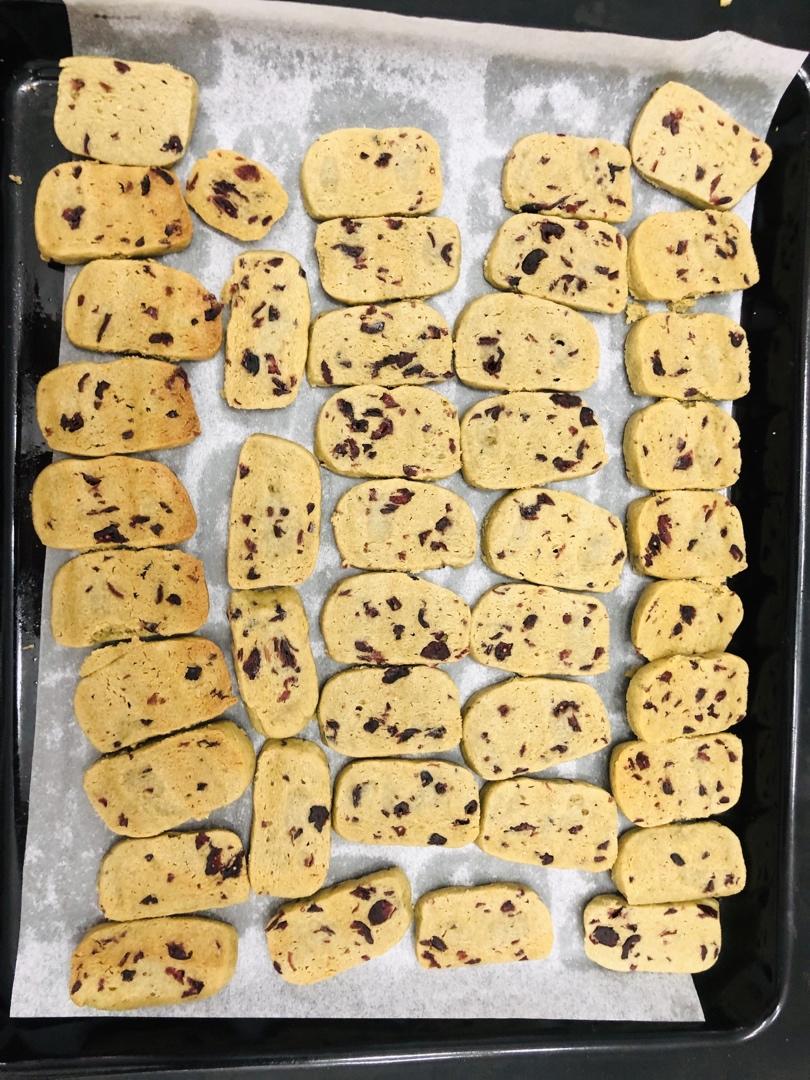 抹茶蔓越莓饼干