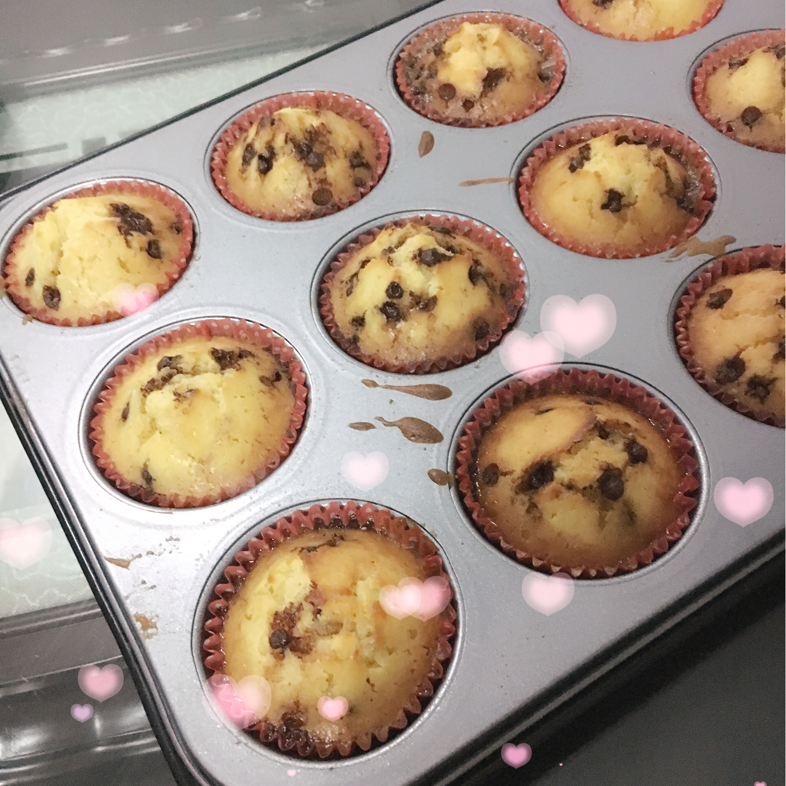 巧克力酥顶玛芬蛋糕 Choc Chip Muffins