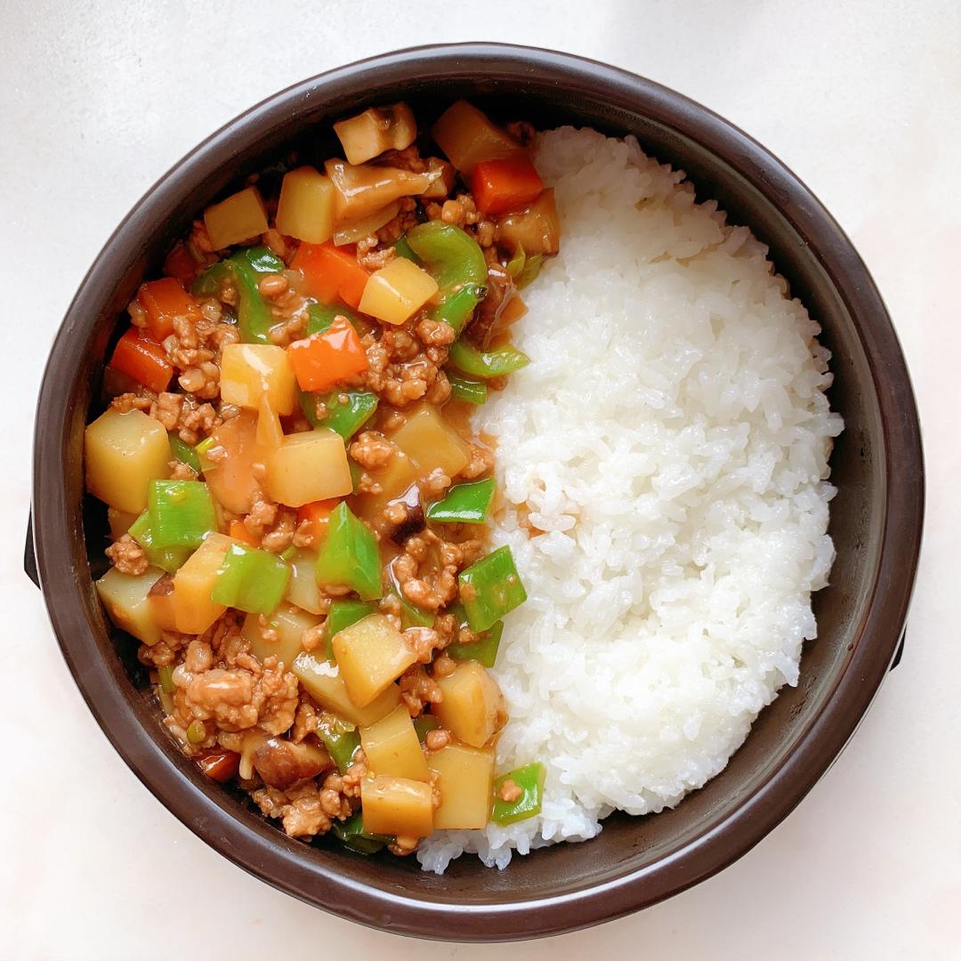 ㊙️香菇土豆肉沫拌饭❗️比外卖还好吃