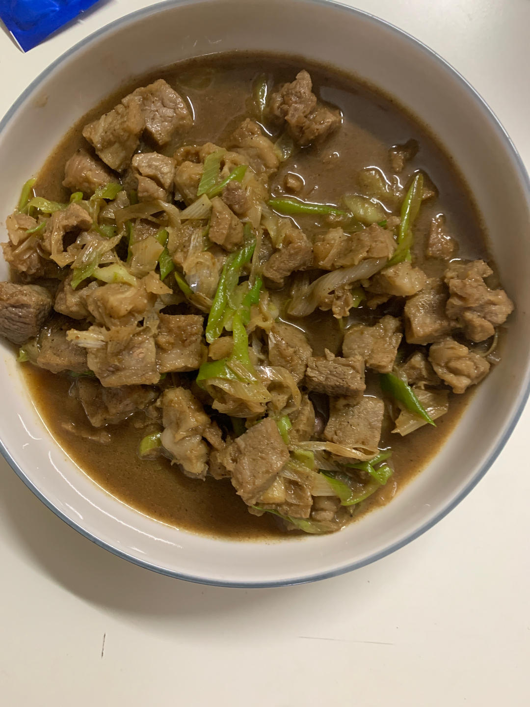 孜然大葱炒牛肉