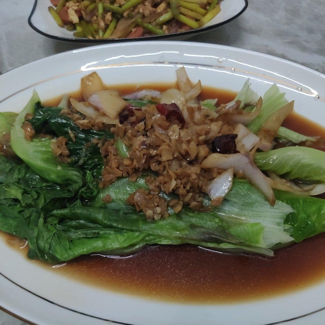 蒜蓉生菜，3分钟搞定