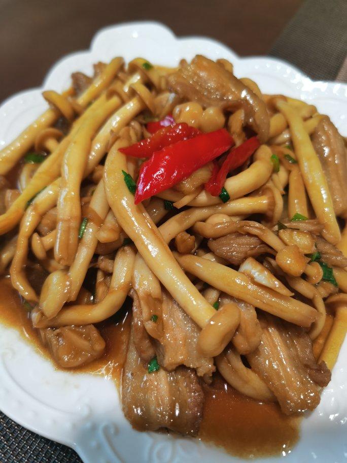 淡定一生_7hbd做的金针菇炒肉丝