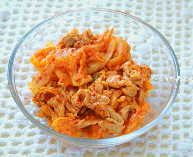 韩式泡菜炒肉的做法