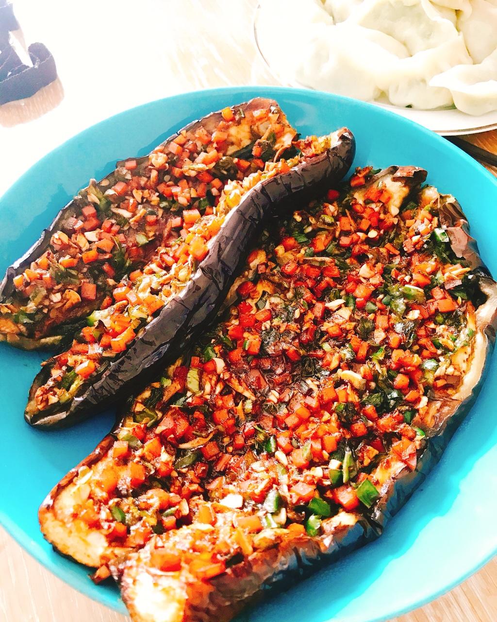 毛毛毛毛毛哥做的烤茄子烤箱版