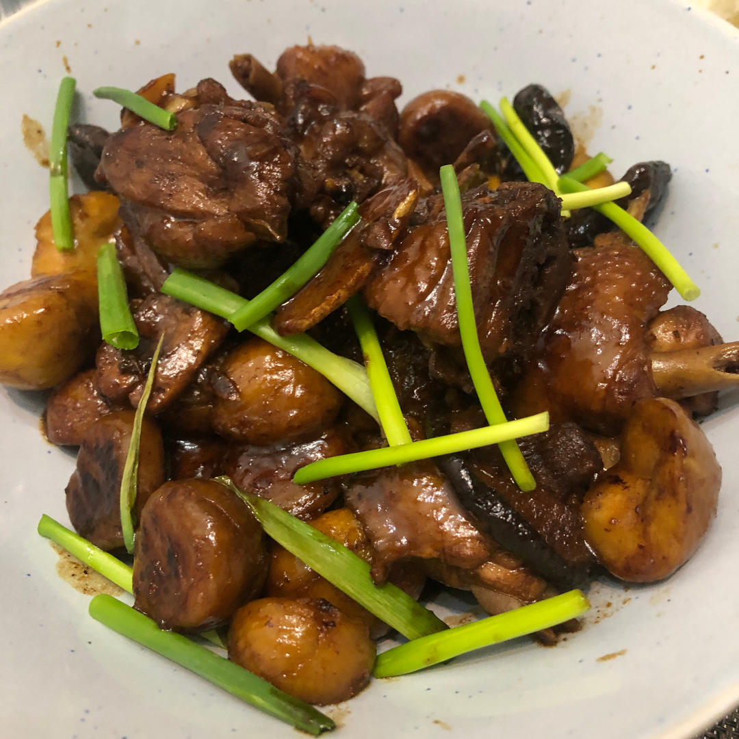 板栗烧鸡家常简单版！