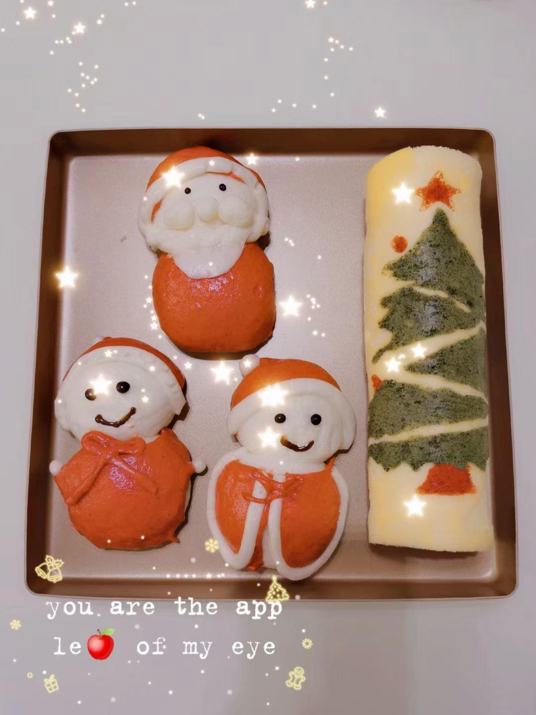 圣诞小雪人馒头