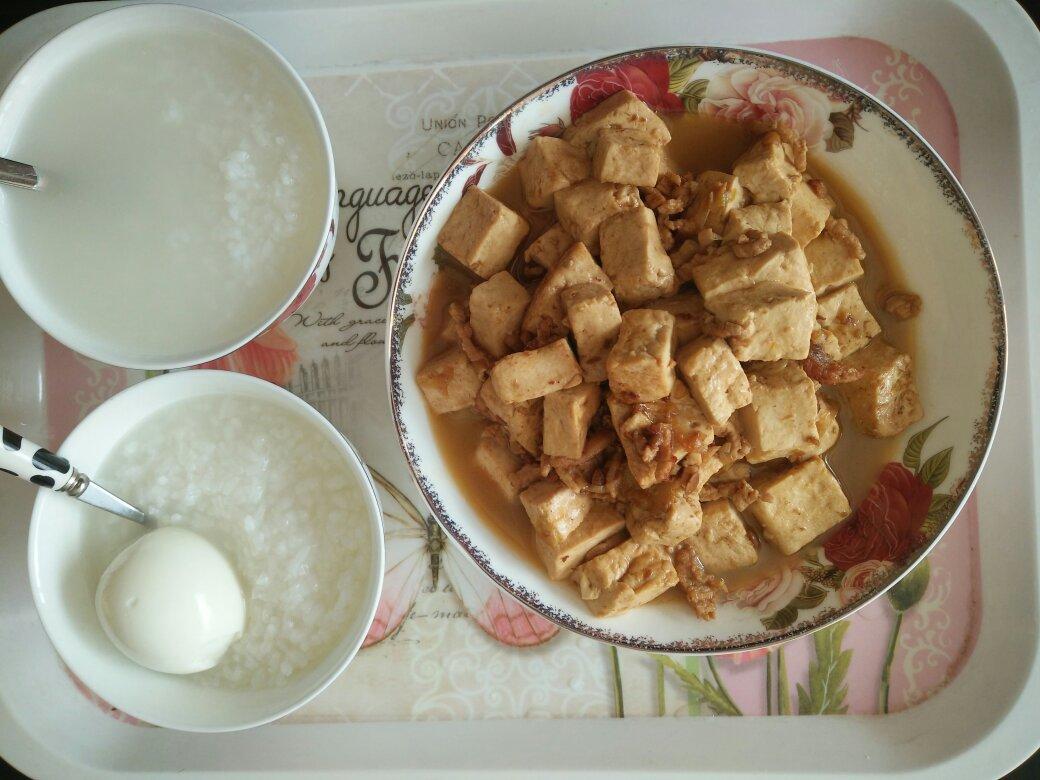 家常红烧肉末豆腐