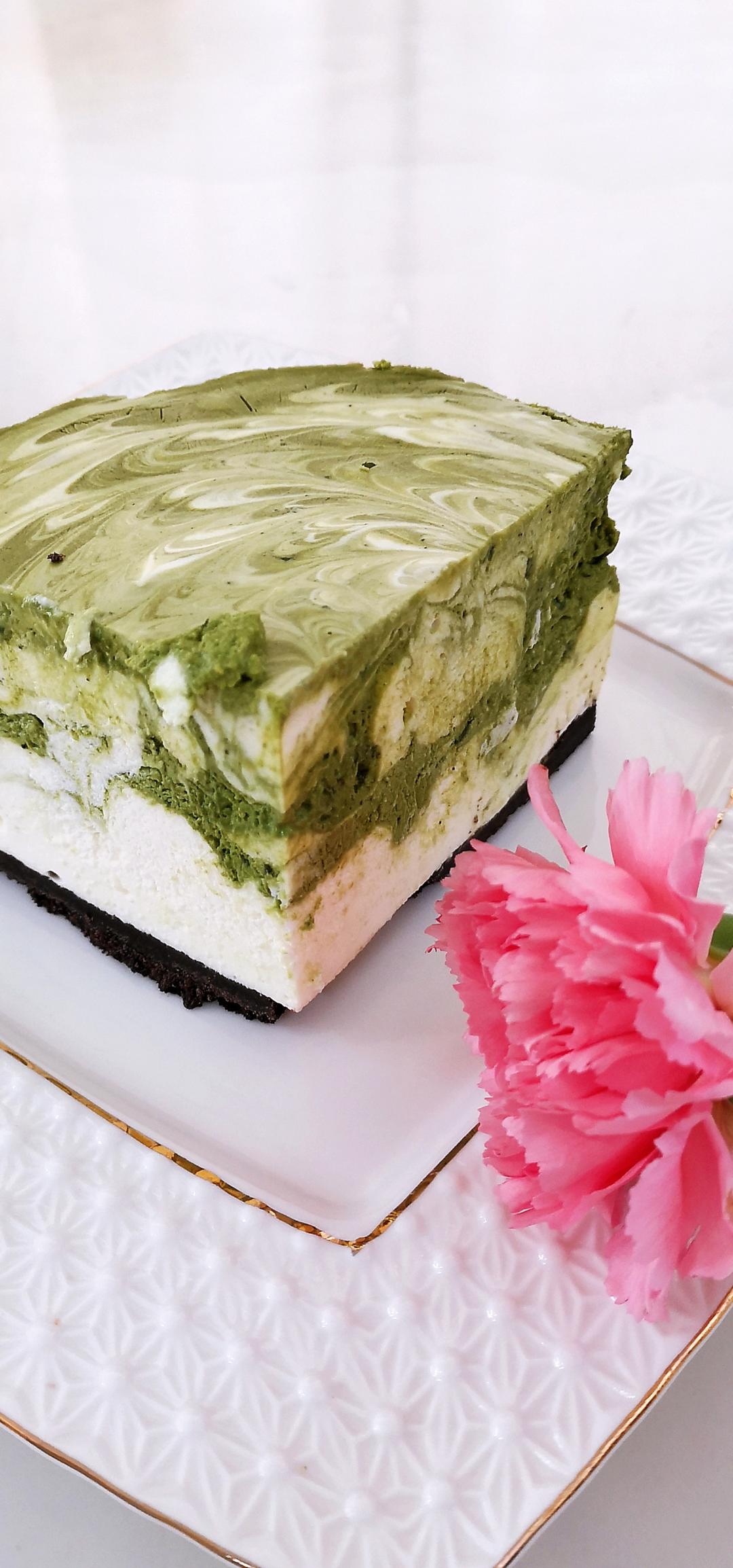 抹茶酸奶慕斯（大理石纹）6寸