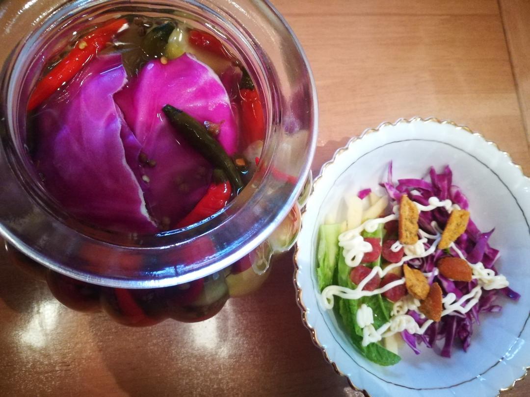 紫甘蓝苹果沙拉