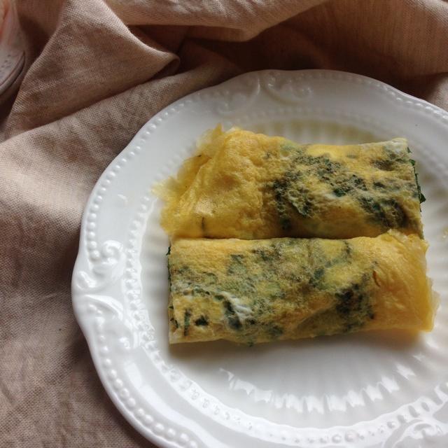 藿香蛋饼的做法