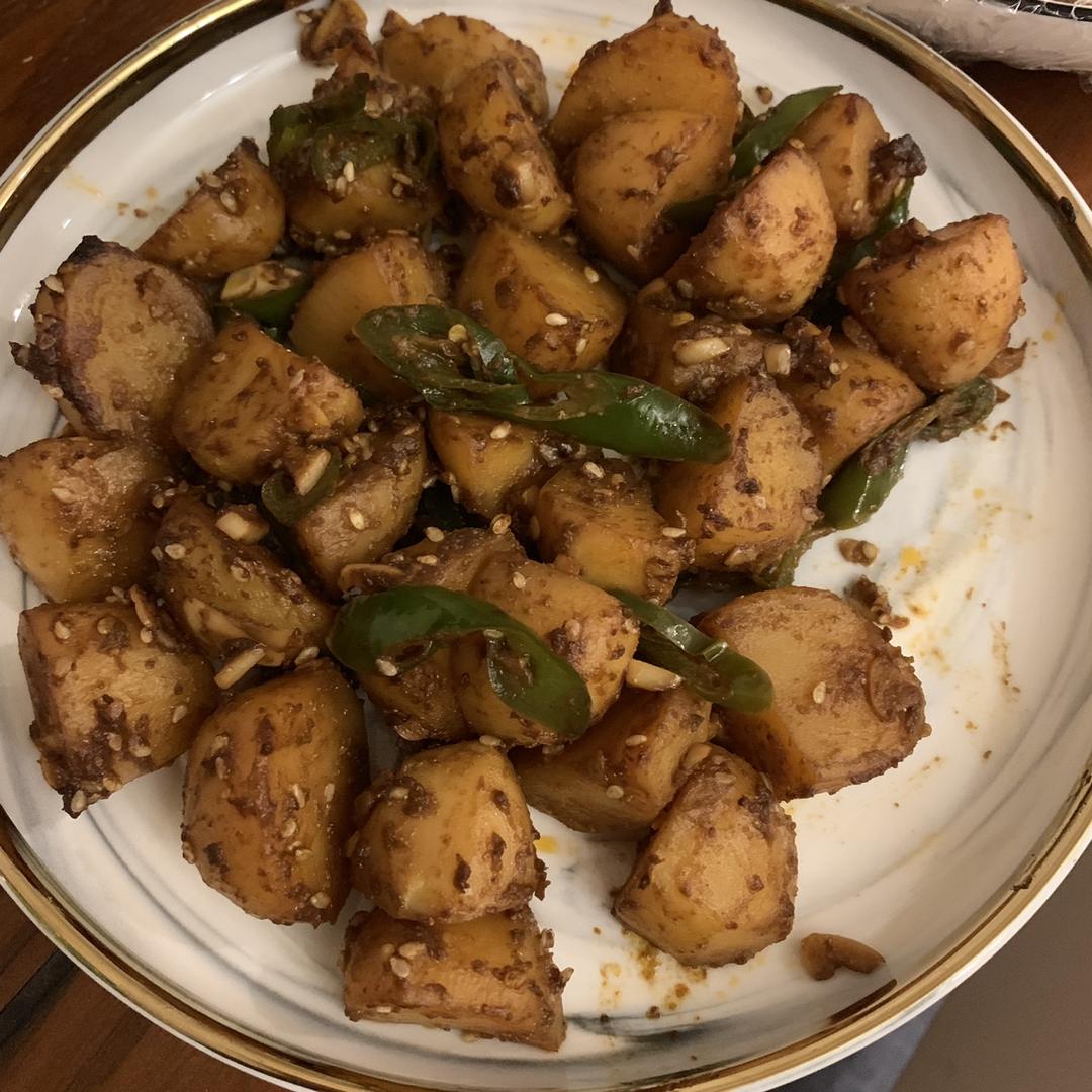香辣孜然土豆丁