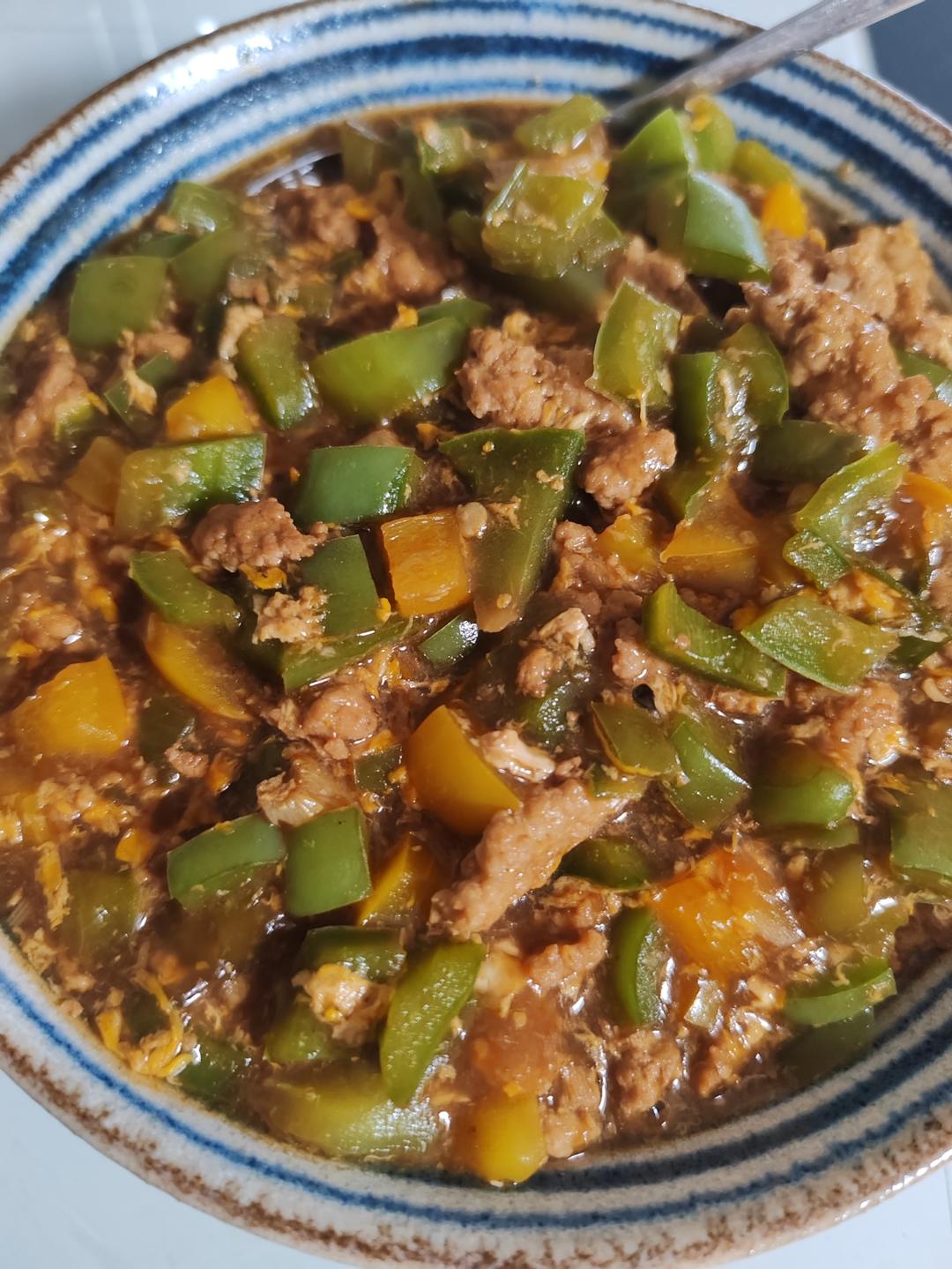 尖椒肉沫打卤面