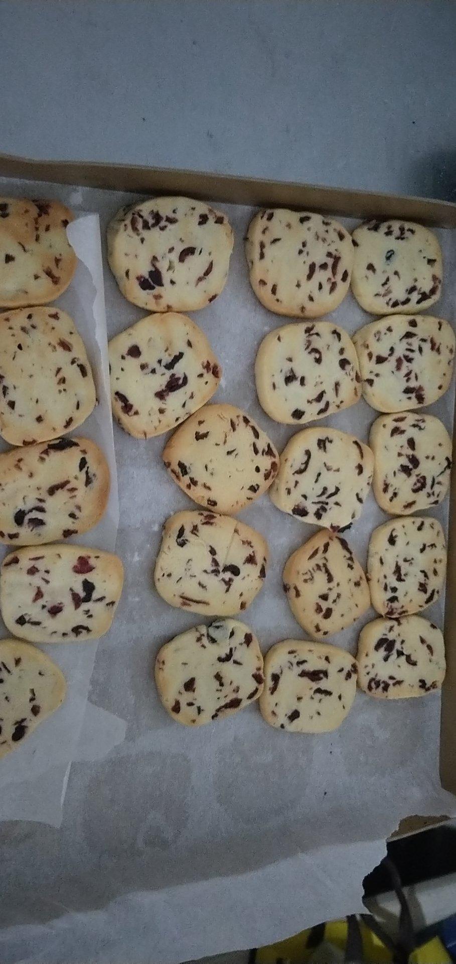低糖少油版蔓越莓饼干