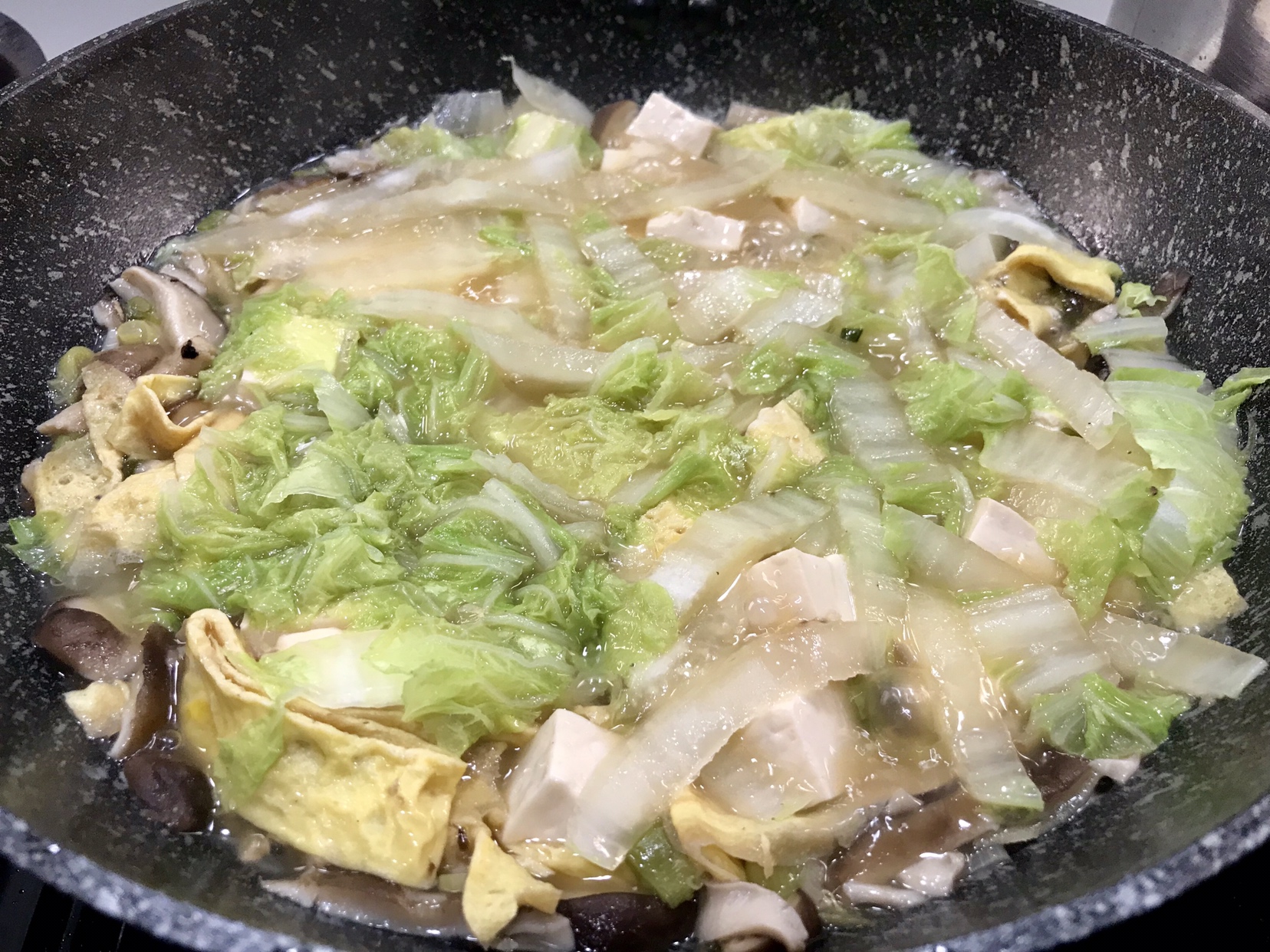 健康素食之香茹豆腐白菜汤的做法 步骤11
