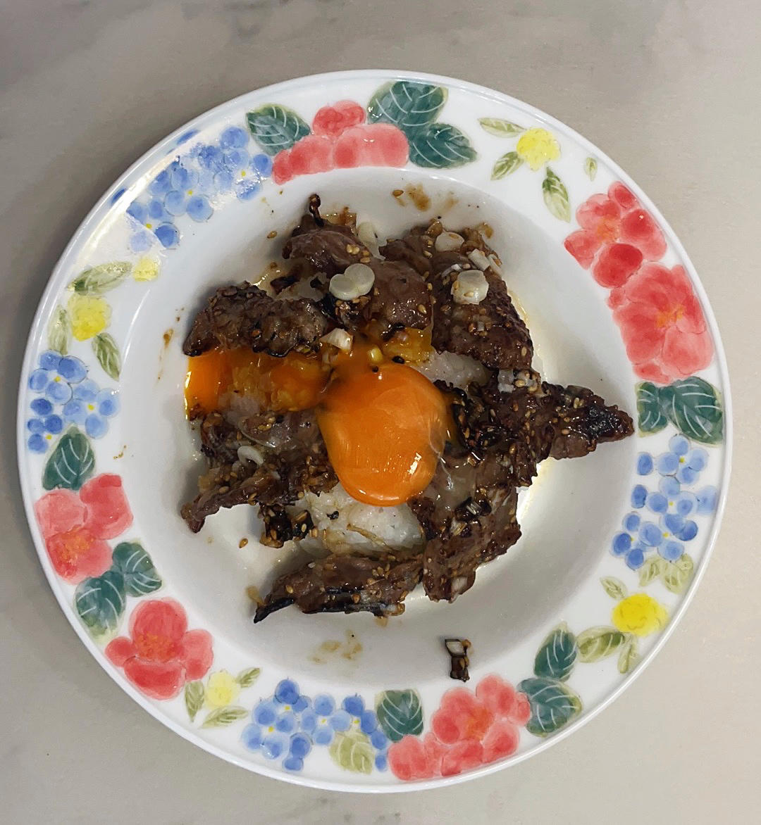 绝美味的牛排吃法‼️盐葱酱牛排盖饭