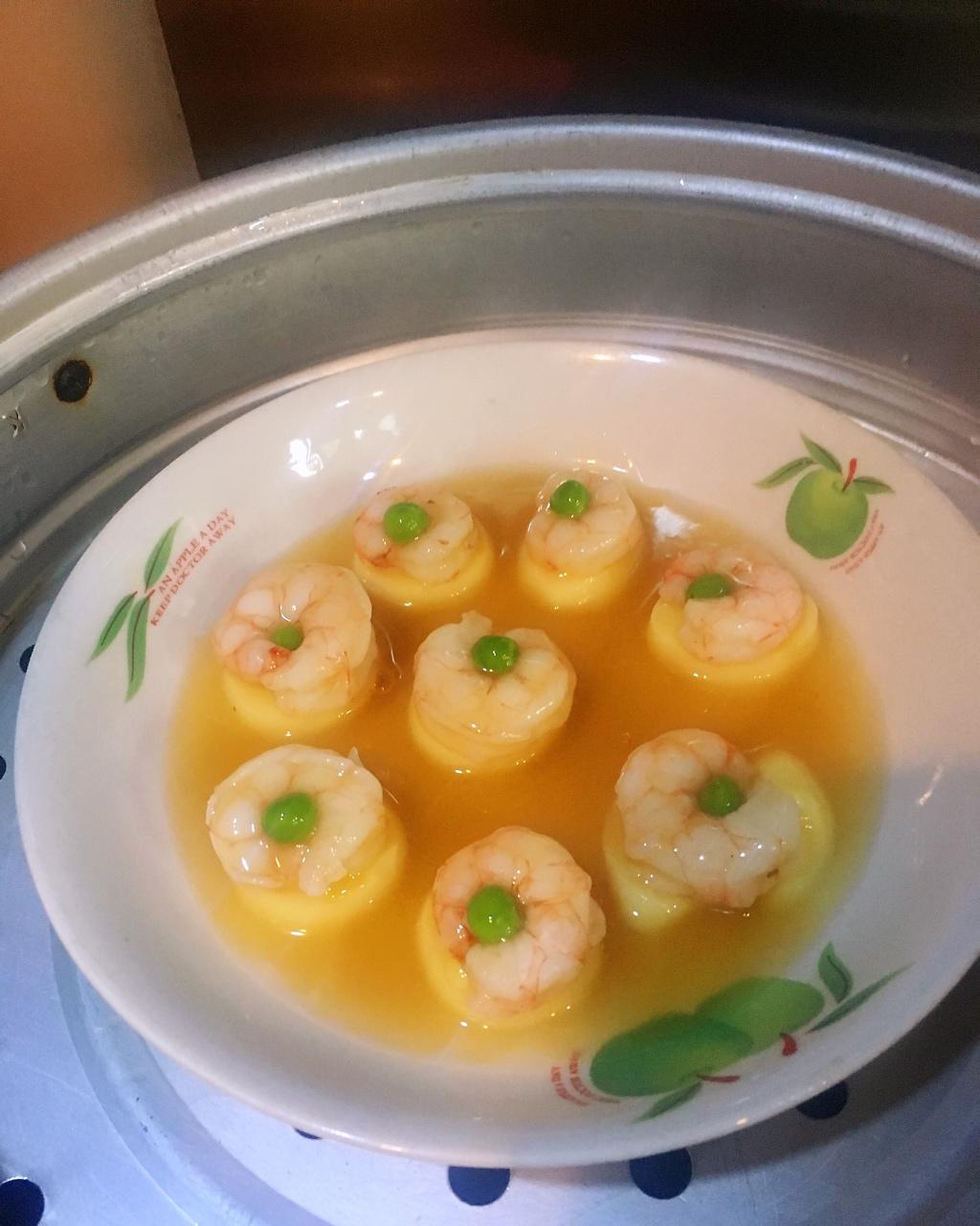 日本豆腐蒸虾仁