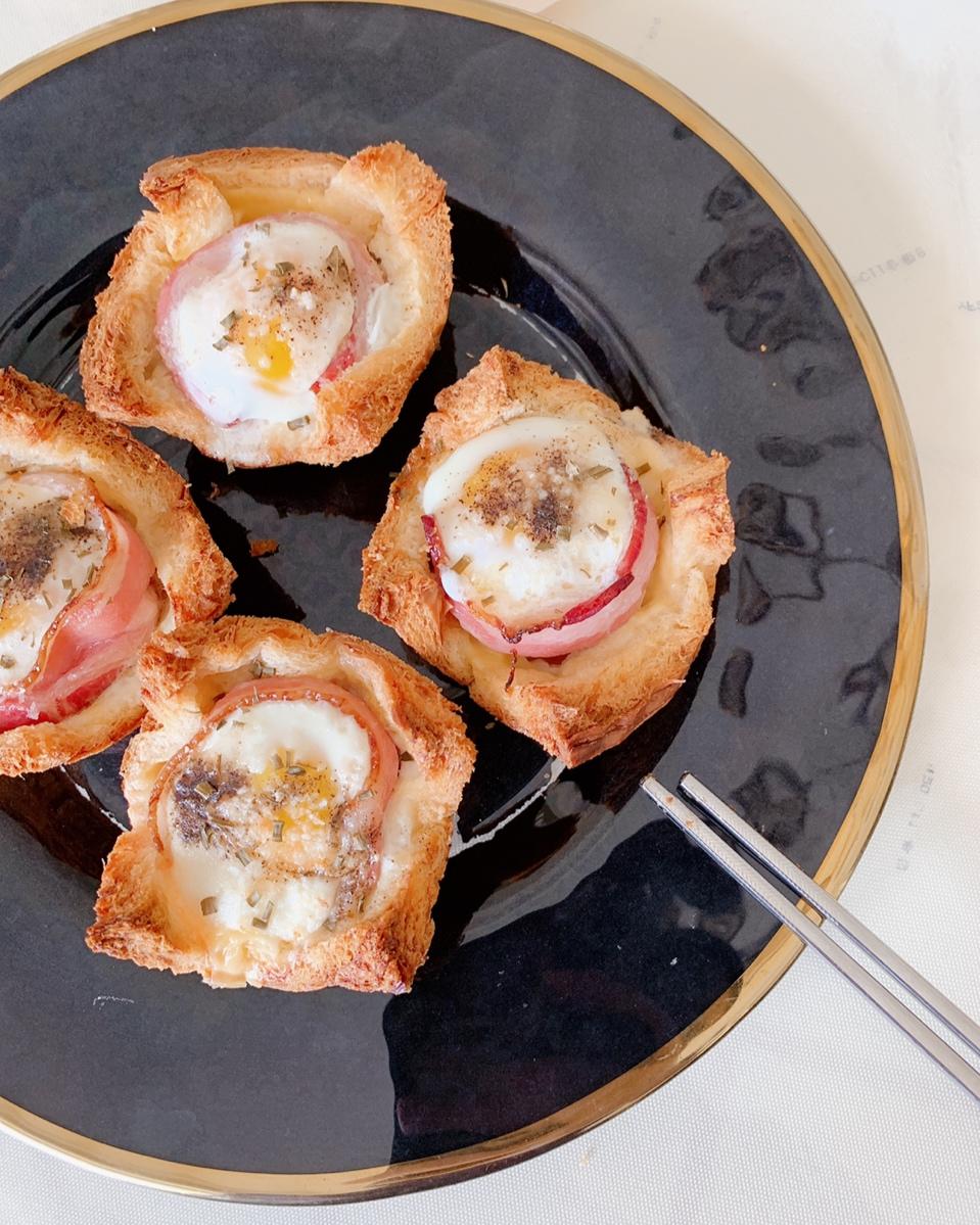 培根鸡蛋吐司杯