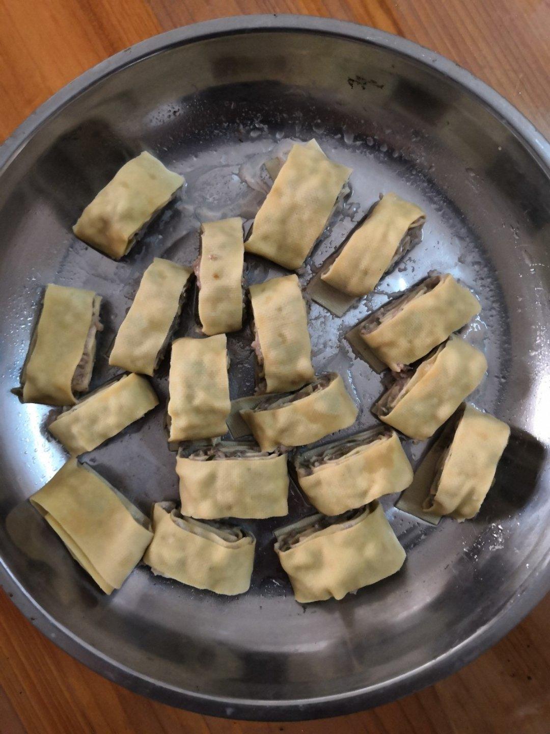 千张豆腐皮猪肉卷