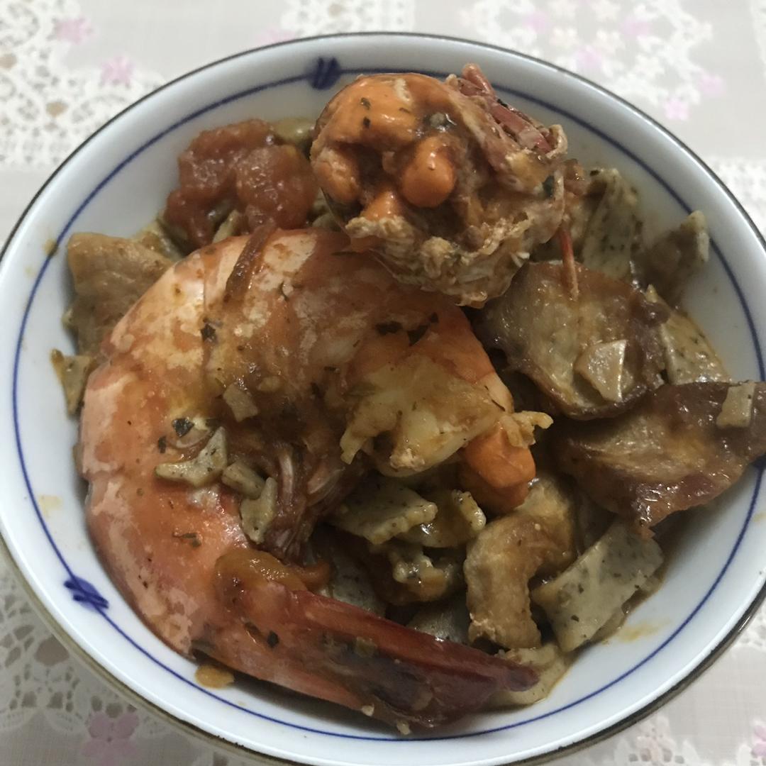 蒜香番茄意面