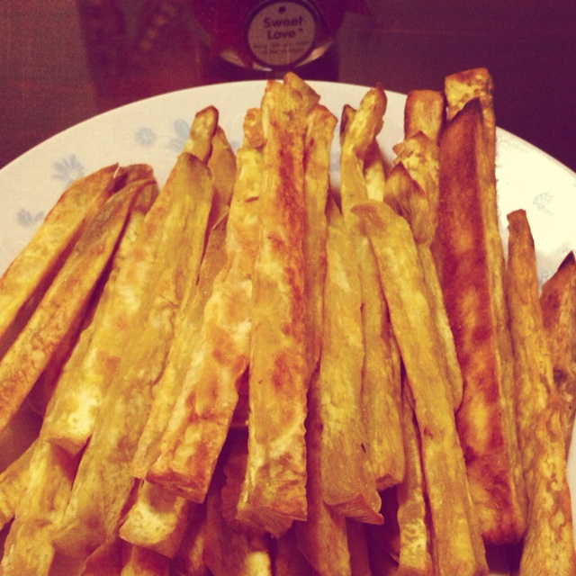 橄榄油焗红薯条