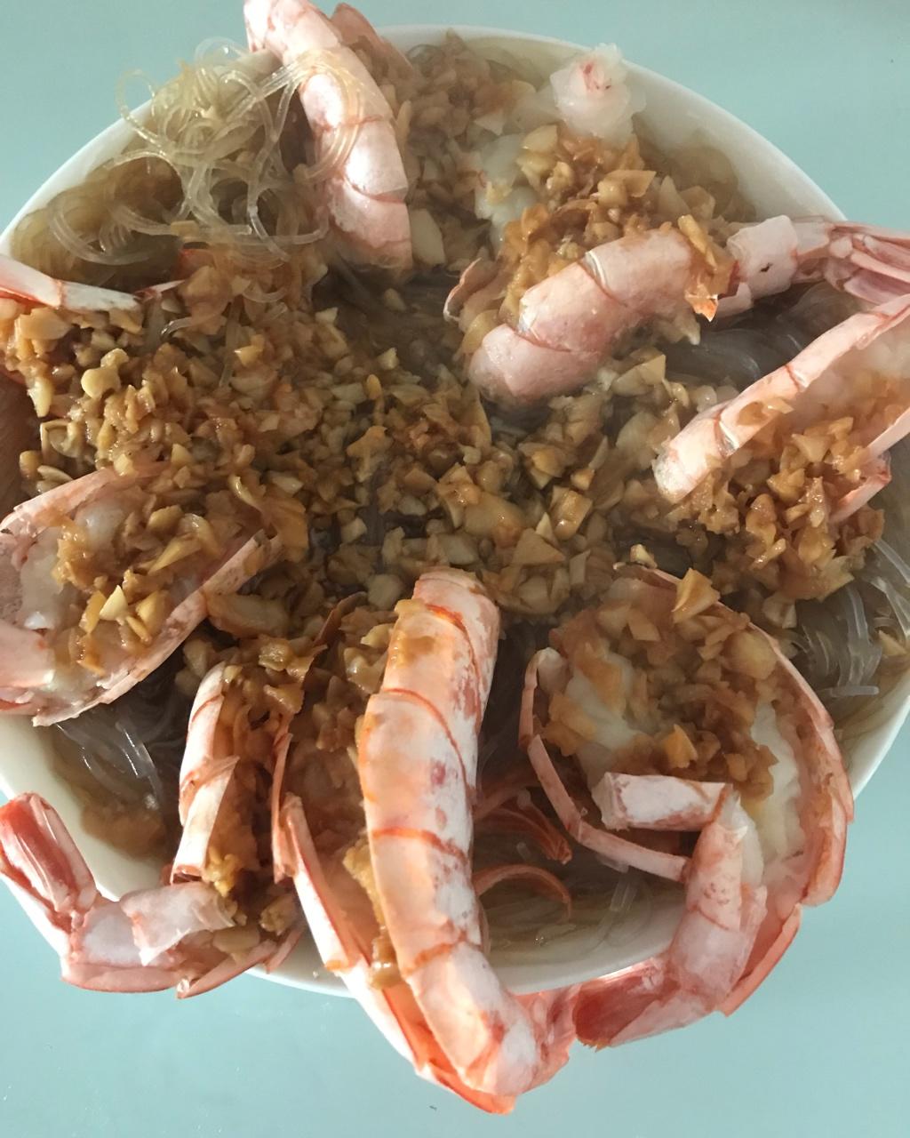 蒜蓉蒸阿根廷红虾