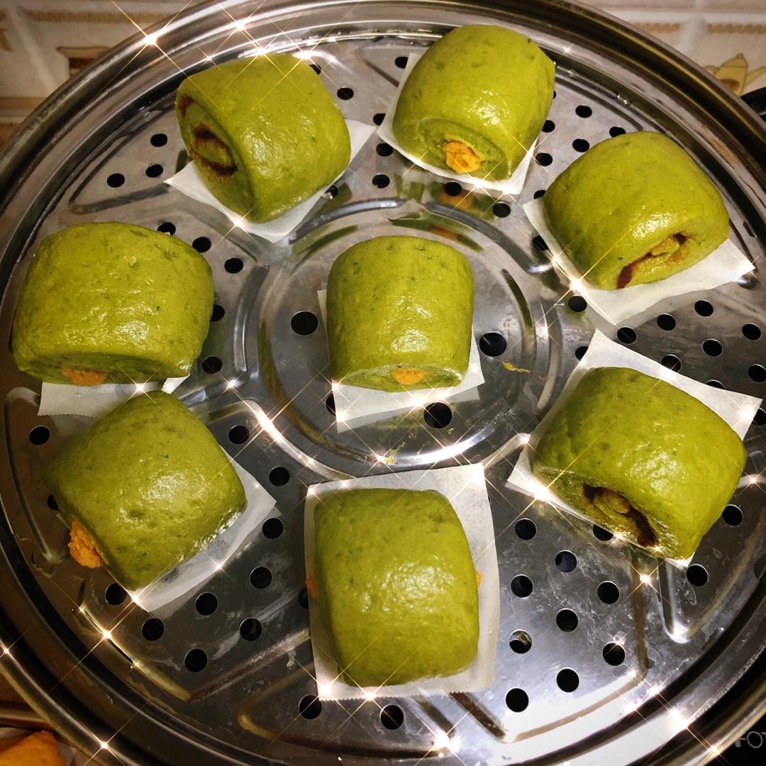 跟蛋糕一样柔软好吃的菠菜馒头