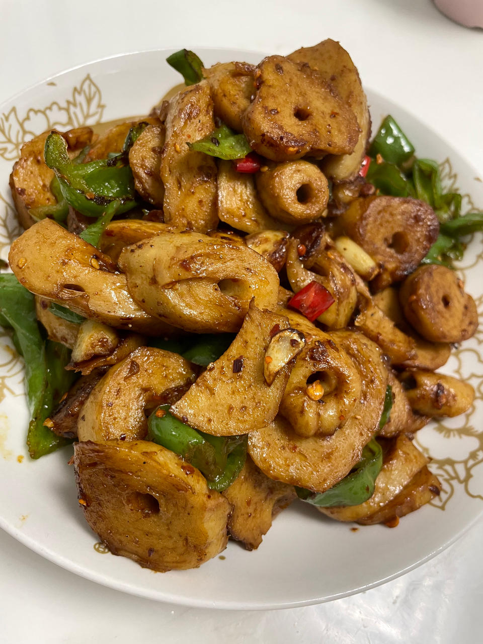 香辣孜然炒面筋