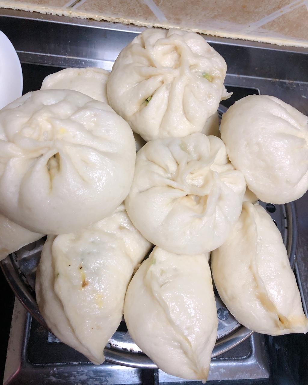 西葫芦鸡蛋素馅包子