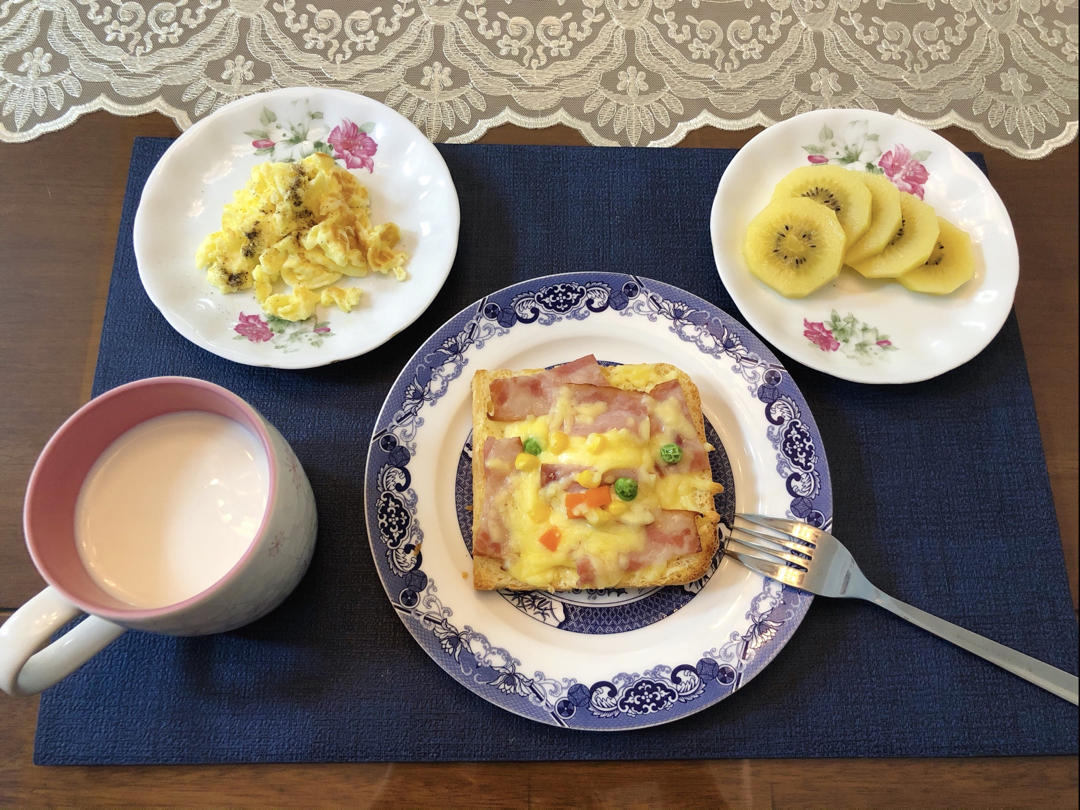 快手早餐-吐司披萨