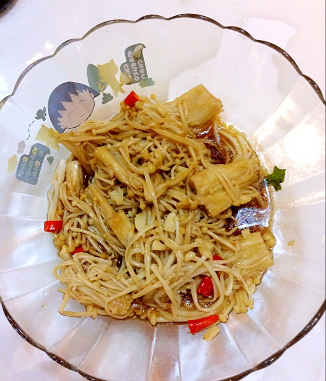 凉拌金针菇