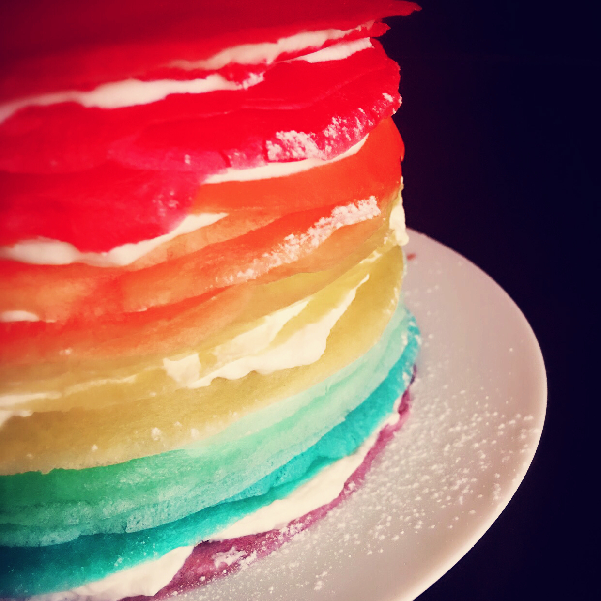 彩虹千层蛋糕 彩虹可丽饼(Mille Crepe Cake)