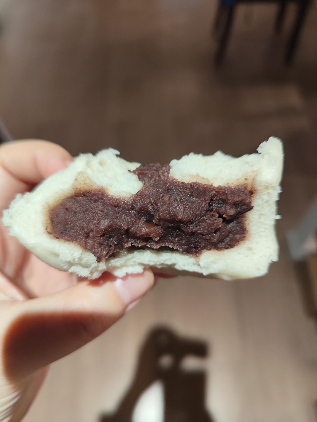 超好吃有豆豆的豆沙包，一次发酵（红豆包）