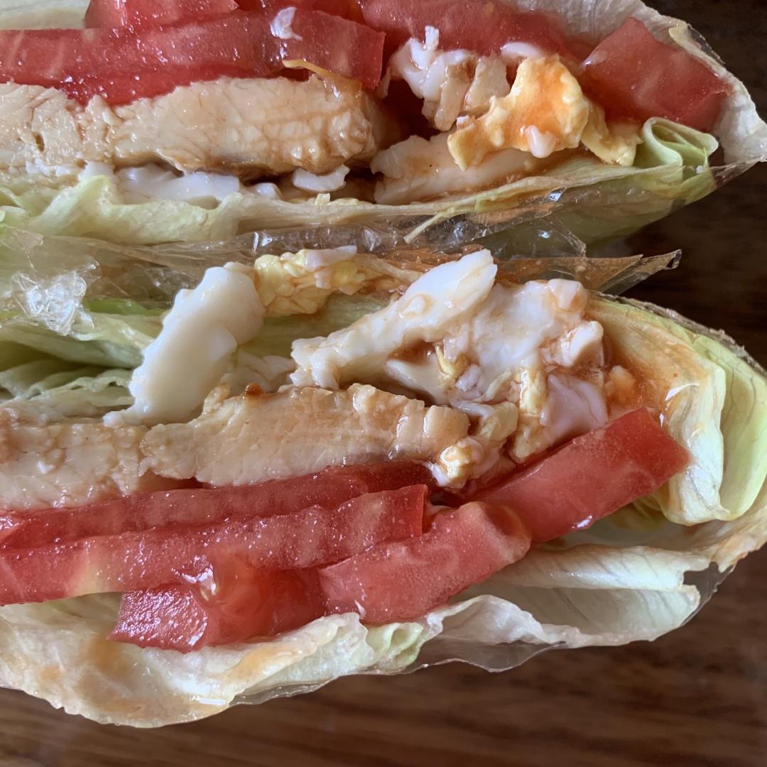 蔬菜三明治#关晓彤版减肥餐