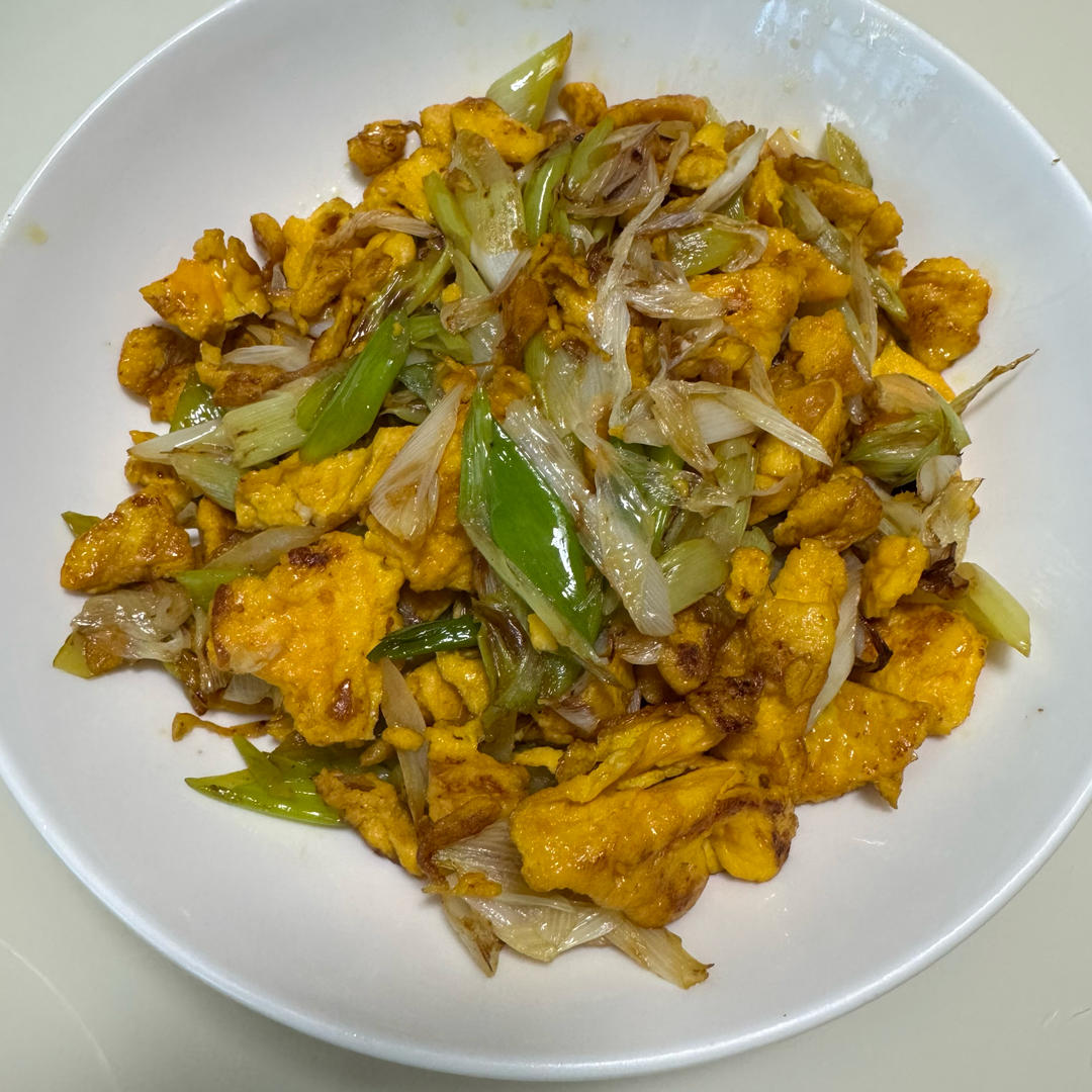 东北的大葱炒蛋